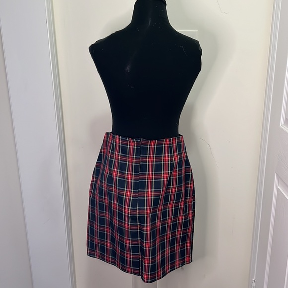 Vintage Tartan Plaid Mini Skirt Size Large - Picture 12 of 15